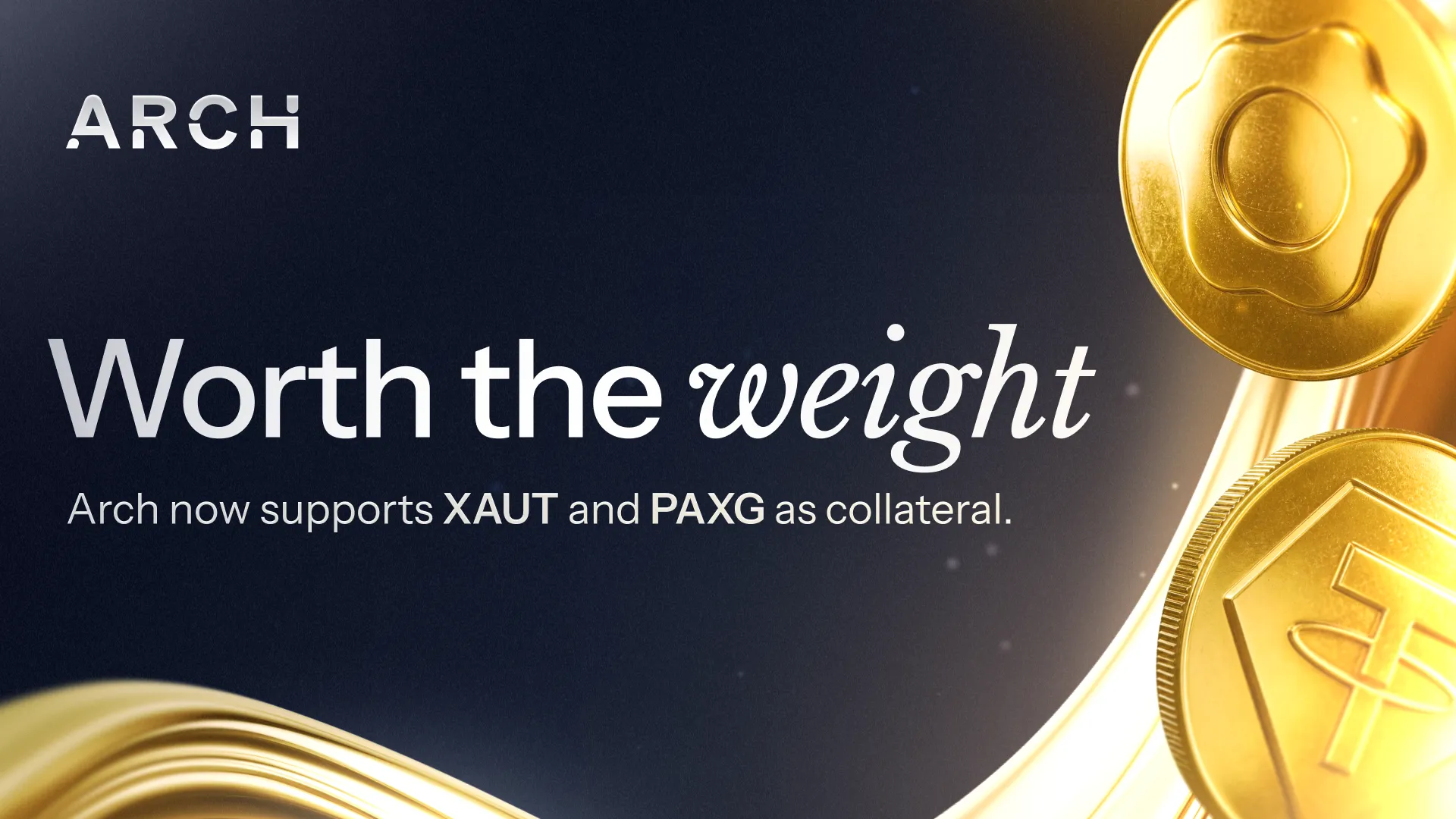 Arch Lending Adds PAX Gold and Tether Gold as Loan Collateral